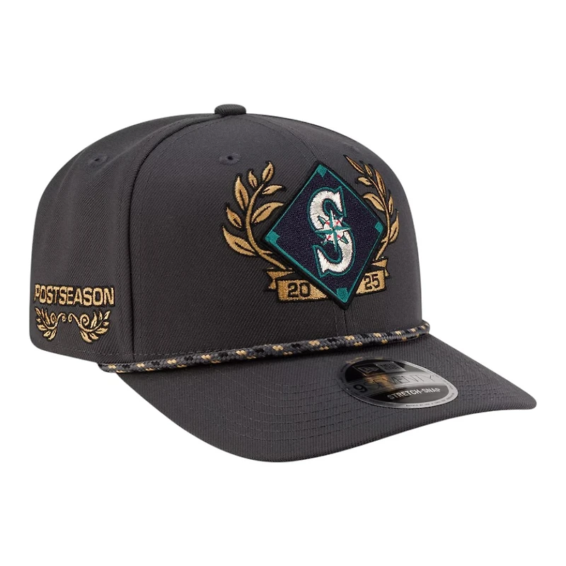 Seattle Mariners Charcoal 2025 American League Division Series Champions New Era 9SEVENTY Adjustable Hat