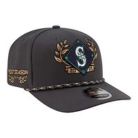 Seattle Mariners Charcoal 2025 American League Division Series Champions New Era 9SEVENTY Adjustable Hat