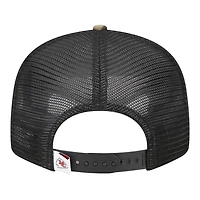 Kansas City Chiefs Woodland Camo Basic Trucker New Era 9FIFTY Snapback Hat