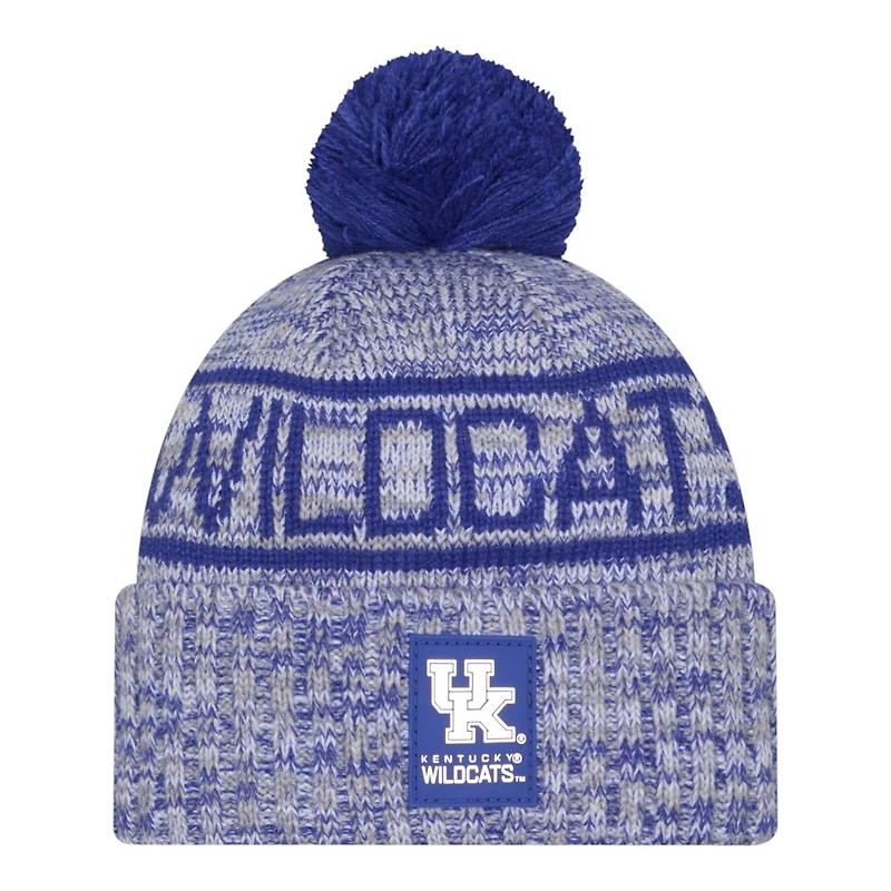 Kentucky Wildcats Blue New Era Sideline Sport Knit Pom Beanie