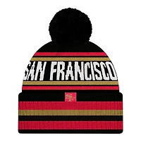 San Francisco 49ers Black 2025 Rivalries Collection Fan Pack Classic Cuffed New Era Knit Hat with Pom