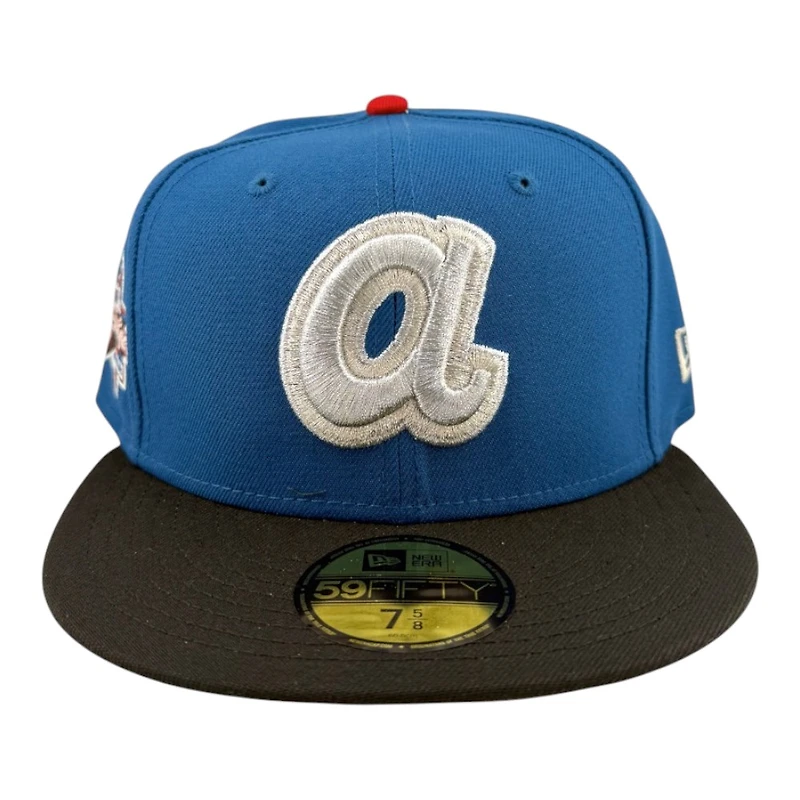 Atlanta Braves Seashore Blue and Black 2025 All Star Game Side Patch Grey UV New Era 59FIFTY Fitted Hat
