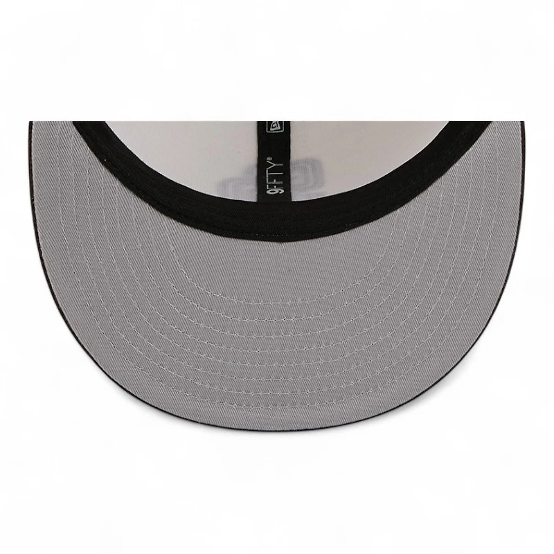 San Diego Padres Chrome and Brown Mascot Team Pin New Era 9FIFTY Snapback