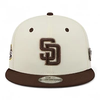 San Diego Padres Chrome and Brown Mascot Team Pin New Era 9FIFTY Snapback