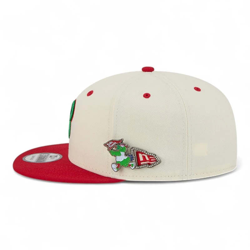 Philadelphia Phillies Chrome and Red Mascot Team Pin New Era 9FIFTY Snapback