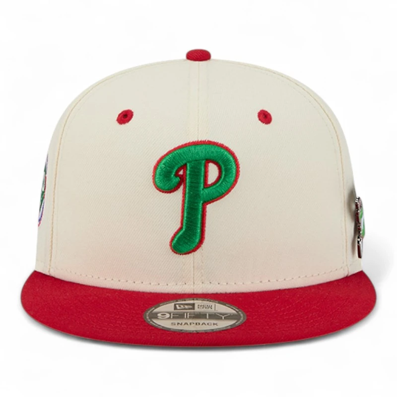 Philadelphia Phillies Chrome and Red Mascot Team Pin New Era 9FIFTY Snapback