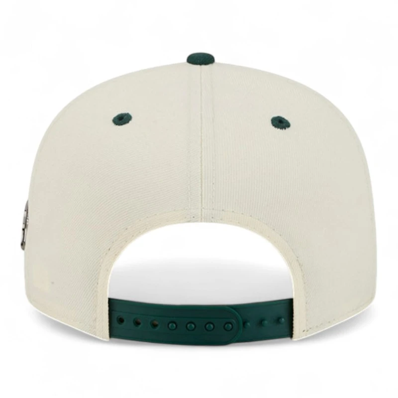 Oakland Athletics Chrome and Green Mascot Team Pin New Era 9FIFTY Snapback