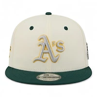 Oakland Athletics Chrome and Green Mascot Team Pin New Era 9FIFTY Snapback