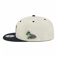 Houston Astros Chrome and Navy Mascot Team Pin New Era 9FIFTY Snapback