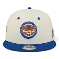 Chicago Cubs Chrome and Royal Blue Mascot Team Pin New Era 9FIFTY Snapback