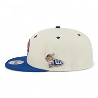 Chicago Cubs Chrome and Royal Blue Mascot Team Pin New Era 9FIFTY Snapback