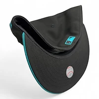 Seattle Mariners Black and Teal Two Tone 2001 All Star Game Patch UV New Era 59FIFTY Fitted Hat