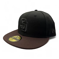 San Diego Padres Black and Brown Two Tone 1978 All Star Game Patch Grey UV New Era 59FIFTY Fitted Hat