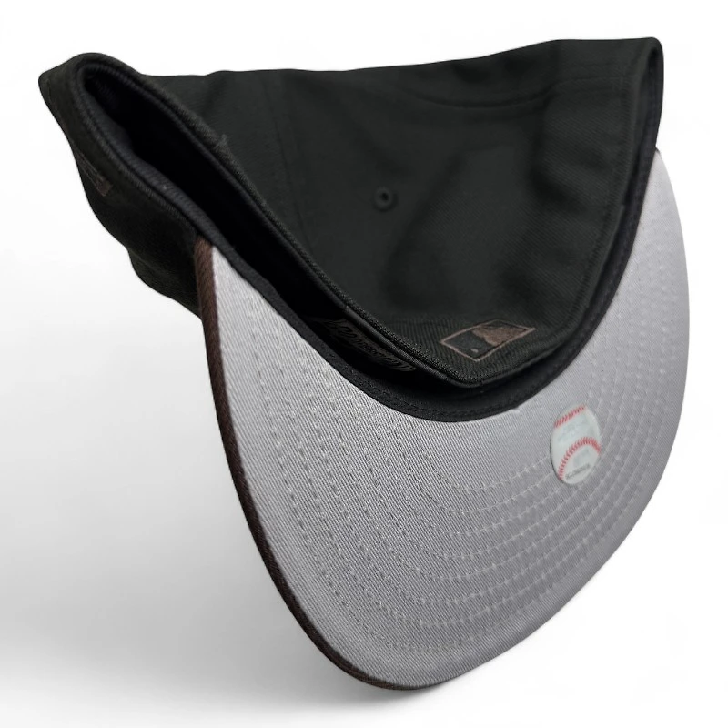 San Diego Padres Black and Brown Two Tone 1978 All Star Game Patch Grey UV New Era 59FIFTY Fitted Hat