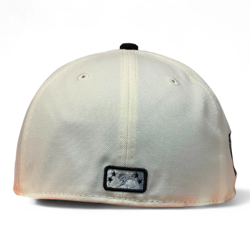 Akron RubberDucks Chrome Black Corduroy Two Tone Double A Patch Pink UV MiLB 59FIFTY Fitted Hat