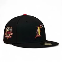 Florida Marlins Black and Red 10th Anniversary Patch UV New Era 59FIFTY Fitted Hat