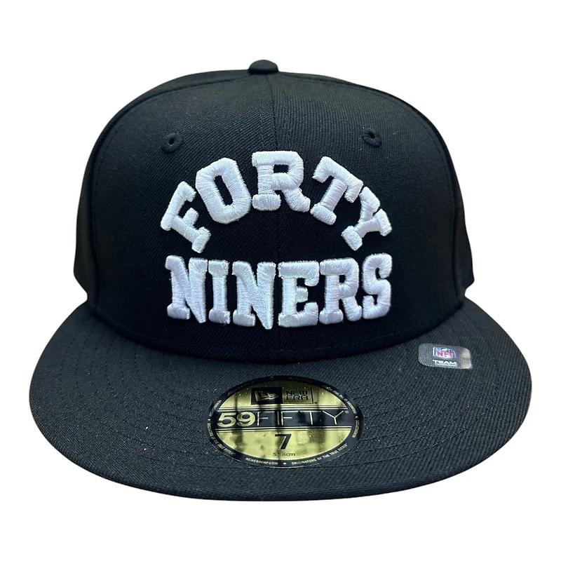 San Francisco 49ers Block Letter Logo Grey UV New Era 59FIFTY Fitted Hat