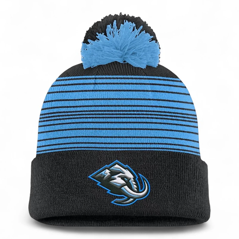 Utah Mammoth Black and Blue Fundamental Spirit Cuffed Knit Beanie Hat