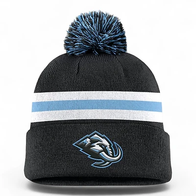 Utah Mammoth Black and Blue Pro Rink Cuffed Knit Beanie Hat