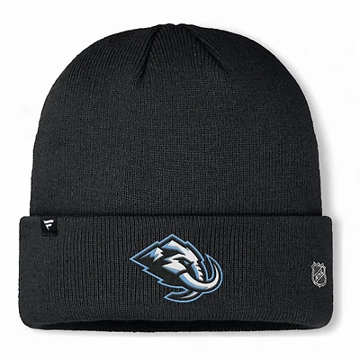 Utah Mammoth Black Primary Logo Cuffed Knit Beanie Hat