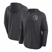 Utah Mammoth Grey Authentic Pro Rink Fanatics Hoodie