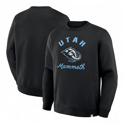 Utah Mammoth Black Vintage Stickler Fanatics Sweatshirt