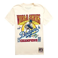 Los Angeles Dodgers Cream 1988 World Series Champions Retro Mitchell & Ness T-Shirt