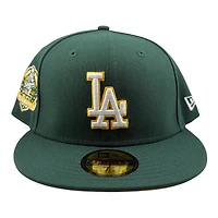 Los Angeles Dodgers Dark Green 60th Anniversary Patch Yellow UV New Era 59FIFTY Fitted Hat