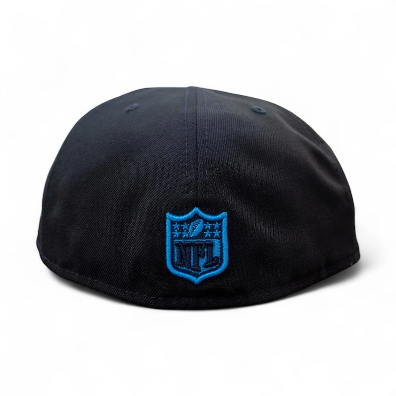 Denver Broncos Black Leon the Lab 2004 Pro Bowl Patch Cardinal Blue UV New Era 59FIFTY Fitted Hat