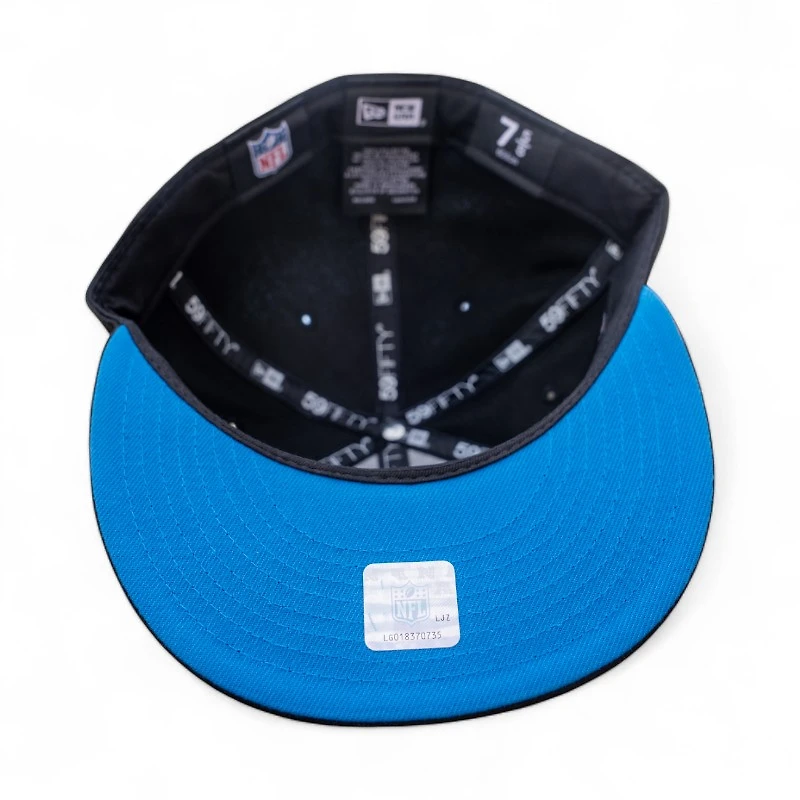 Denver Broncos Black Leon the Lab 2004 Pro Bowl Patch Cardinal Blue UV New Era 59FIFTY Fitted Hat