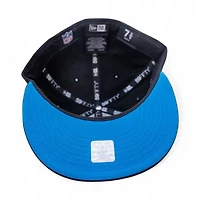 Denver Broncos Black Leon the Lab 2004 Pro Bowl Patch Cardinal Blue UV New Era 59FIFTY Fitted Hat