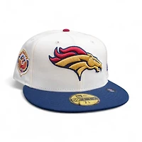 Denver Broncos Chrome Oceanside Blue 2T Leon the Lab 1996 Pro Bowl Patch Cardinal UV New Era 59FIFTY Fitted Hat
