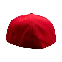 San Francisco 49ers Scarlet Leon the Lab Helmet Patch Green UV New Era 59FIFTY Fitted Hat