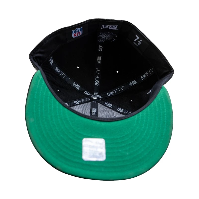 Detroit Lions Script Black Leon the Lab 1995 Green UV New Era 59FIFTY Fitted Hat
