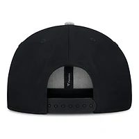 Utah Mammoth Black and Grey Wool Primary Logo Fanatics Snapback Hat