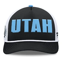Utah Mammoth Black and White Trucker Rope Fanatics Snapback Hat