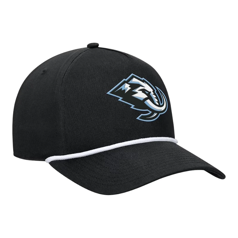 Utah Mammoth Fanatics Black Authentic Pro Rink Roper A-Frame Adjustable Hat