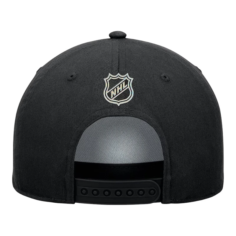 Utah Mammoth Fanatics Black Authentic Pro Rink Roper A-Frame Adjustable Hat