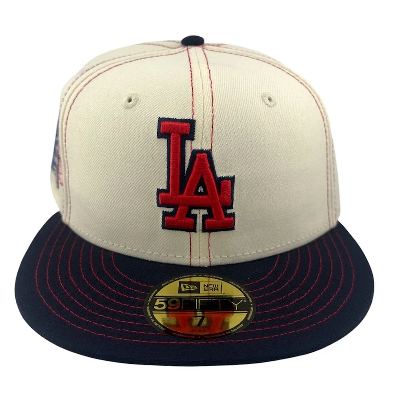 Los Angeles Dodgers Chrome and Navy 2025 Tokyo Series Patch Grey UV New Era 59FIFTY Fitted Hat