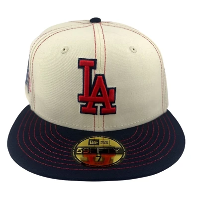 Los Angeles Dodgers Chrome and Navy 2025 Tokyo Series Patch Grey UV New Era 59FIFTY Fitted Hat