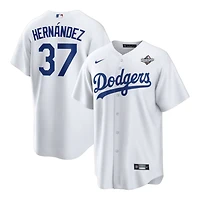 Los Angeles Dodgers Teoscar Hernández White 2025 World Series Home Nike Replica Player Jersey