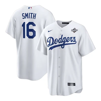 Los Angeles Dodgers Will Smith White 2025 World Series Home Nike Replica Player Jersey