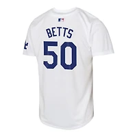Youth Los Angeles Dodgers Mookie Betts 2025 World Series Patch White Home Nike Limited Jersey