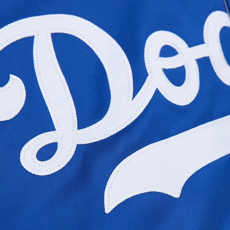 Los Angeles Dodgers Royal Blue Lightweight Satin Raglan Full-Snap Mitchell & Ness Jacket