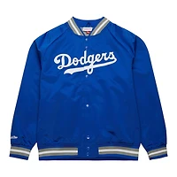 Los Angeles Dodgers Royal Blue Lightweight Satin Raglan Full-Snap Mitchell & Ness Jacket