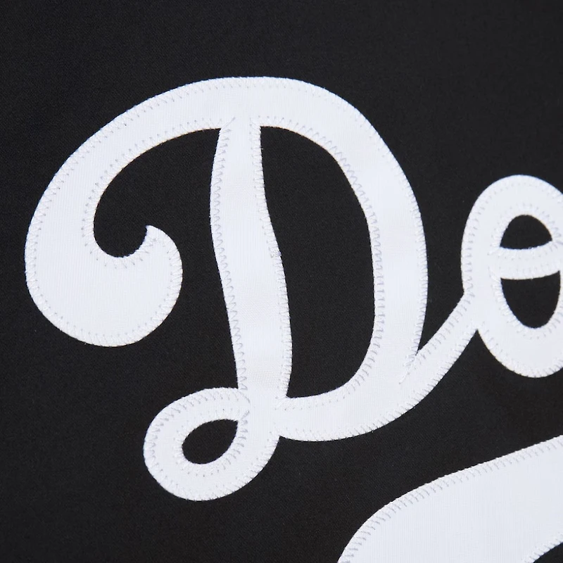 Los Angeles Dodgers Black Lightweight Satin Raglan Full-Snap Mitchell & Ness Jacket