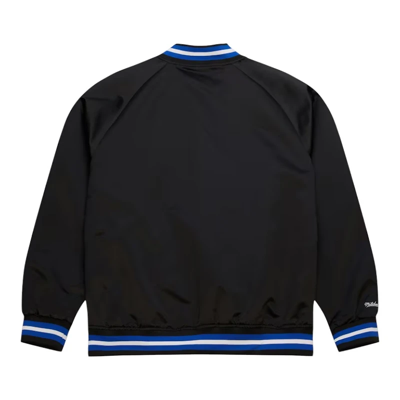 Los Angeles Dodgers Black Lightweight Satin Raglan Full-Snap Mitchell & Ness Jacket