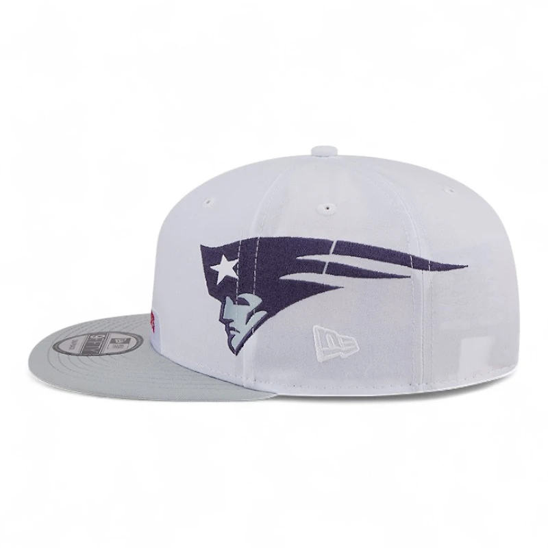 New England Patriots Light Gray and Gray Rivalry NFL Helmet Pack New Era 9FIFTY Snapback Hat