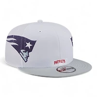 New England Patriots Light Gray and Gray Rivalry NFL Helmet Pack New Era 9FIFTY Snapback Hat