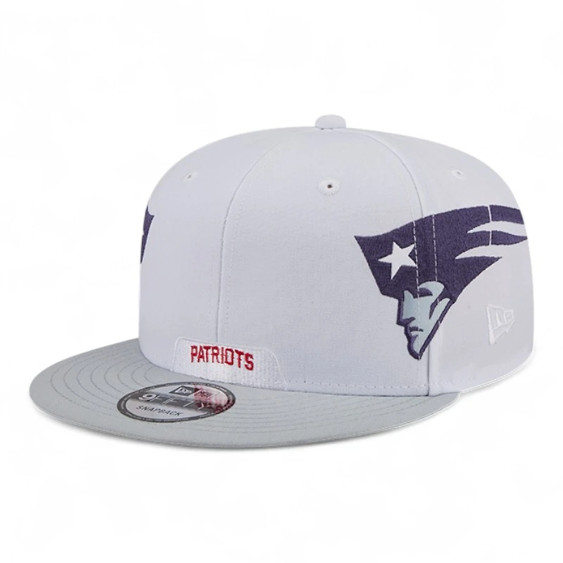 New England Patriots Light Gray and Gray Rivalry NFL Helmet Pack New Era 9FIFTY Snapback Hat